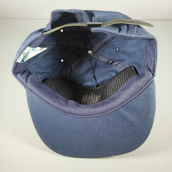 Vtg Atlas Disney Mickey Mouse Shadow Silhouette Navy Gold Strap Back Hat - Picture 7 of 11